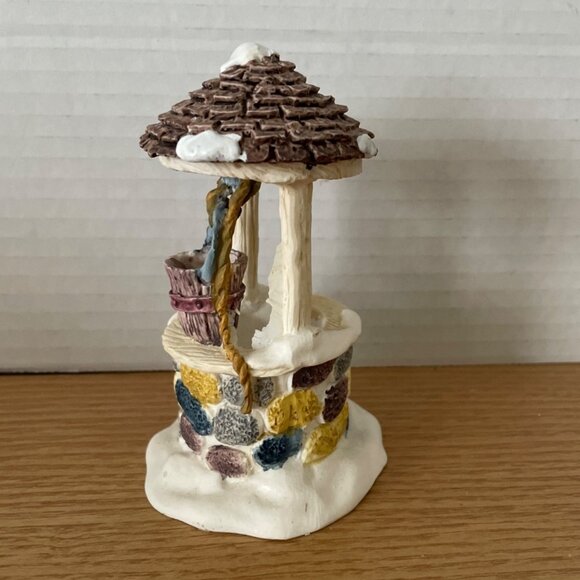 Vintage Lemax Stone Wishing Well Christmas Village Accessory Caldor Made Taiwan - Picture 3 of 11